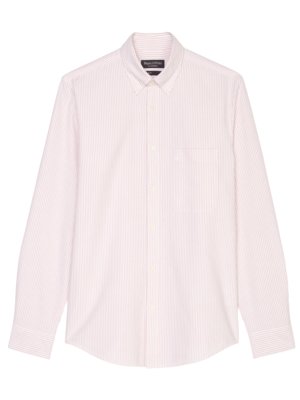Shirt with stripes and button-down collar, Regular Fit