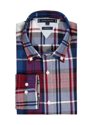 Shirt-with-glen-check-pattern,-Regular-Fit-
