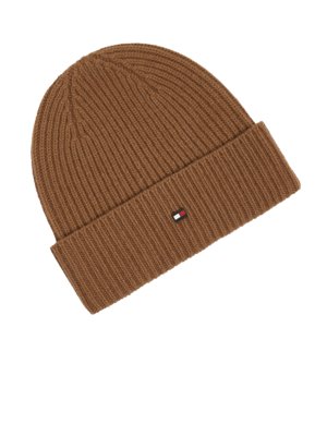 Hat in ribbed knit in soft cashmere quality