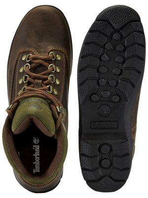 Knöchelhohe Trekking-Boots mit Label-Prägung