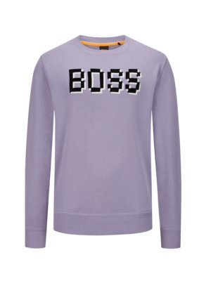 Sweatshirt with large logo on the chest 