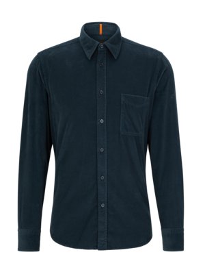 Corduroy shirt with breast pocket 
