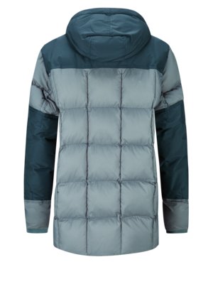 ORANGE, BOSS Fur-Kragen, Fake und Hirmer hellblau | mit Große Größen Kapuze Gesteppte Winterjacke