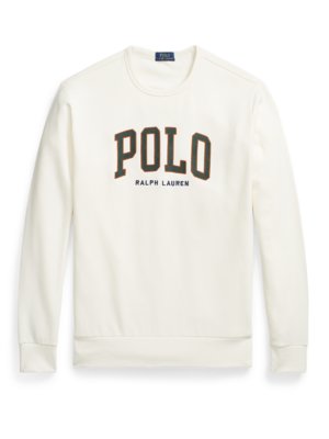 Soft sweatshirt with embroidered label on the front   