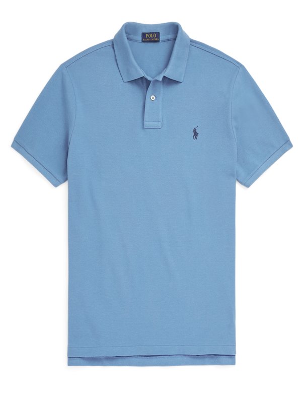 Levně Polo Ralph Lauren, Polo tričko z bavlny SvětleModrá