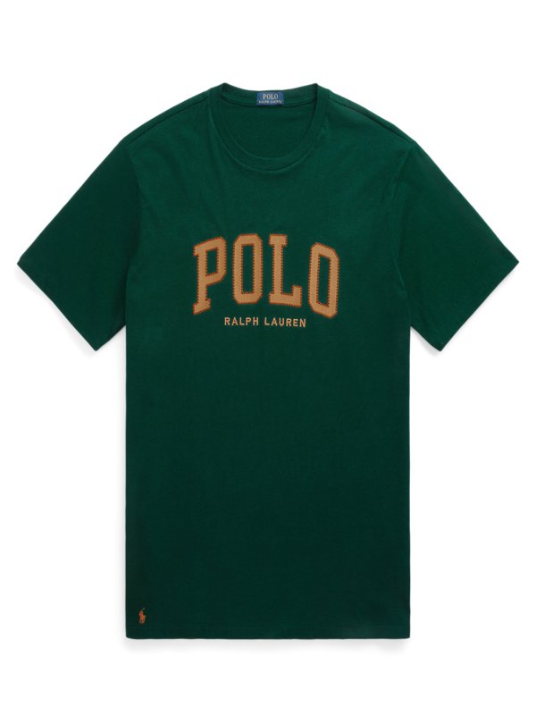 Levně Polo Ralph Lauren, Jemné tričko z bavlny s vyšitou značkou na straně předního dílu Zelená