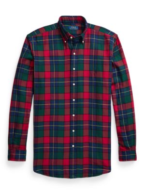Shirt-with-windowpane-check-pattern-
