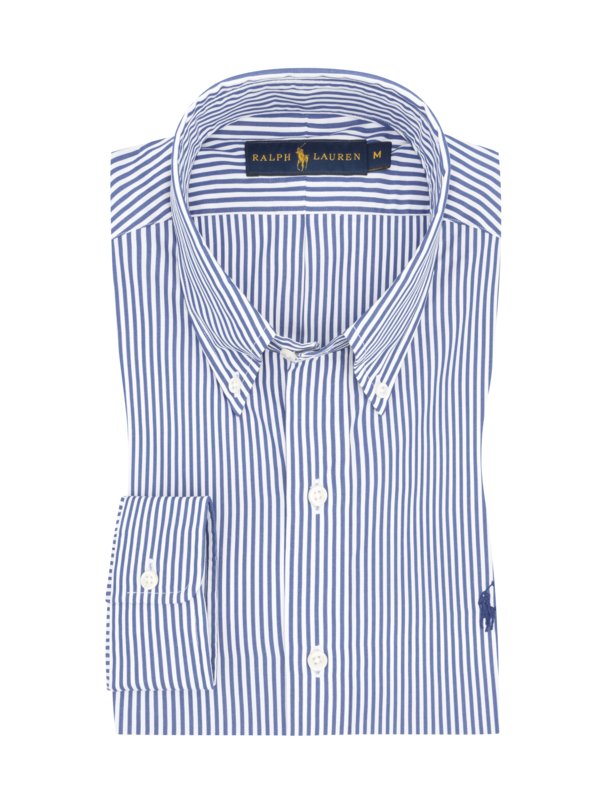 Levně Polo Ralph Lauren, Košile s proužkovaným vzorem a strečem, classic fit Modrá