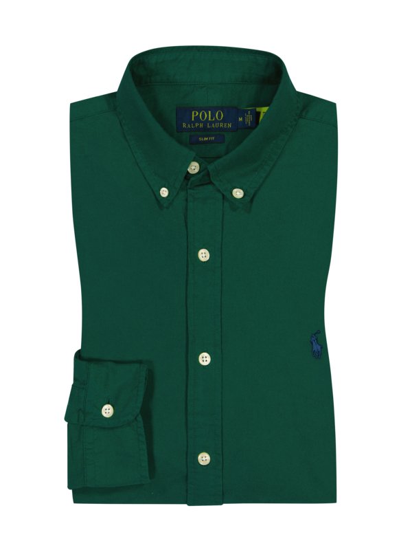 Levně Polo Ralph Lauren, Košile z materiálu Oxford Zelená