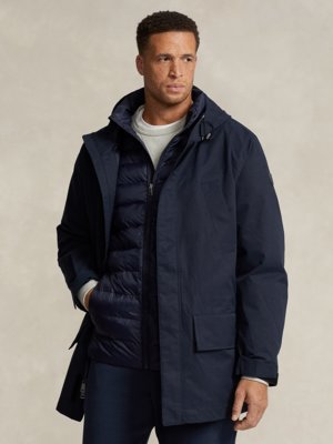 3 in 1 parka with removable quilted jacket 