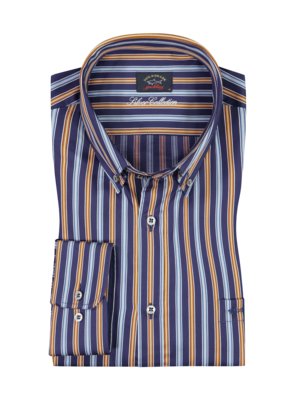 Cotton shirt with striped pattern 