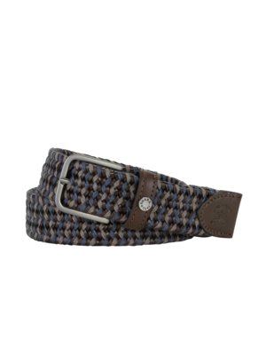 Braided belt in mixed materials