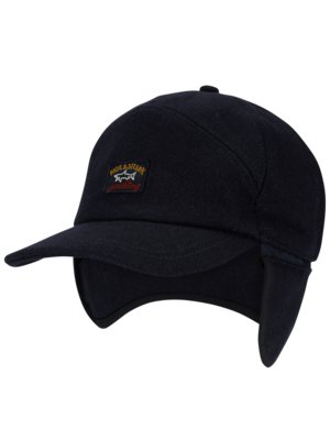 Wool-cap-with-ear-protectors-and-label-patch