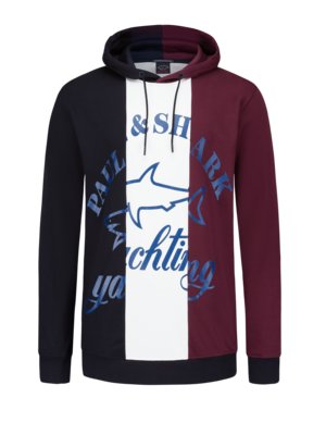 Hoodie with large front print 