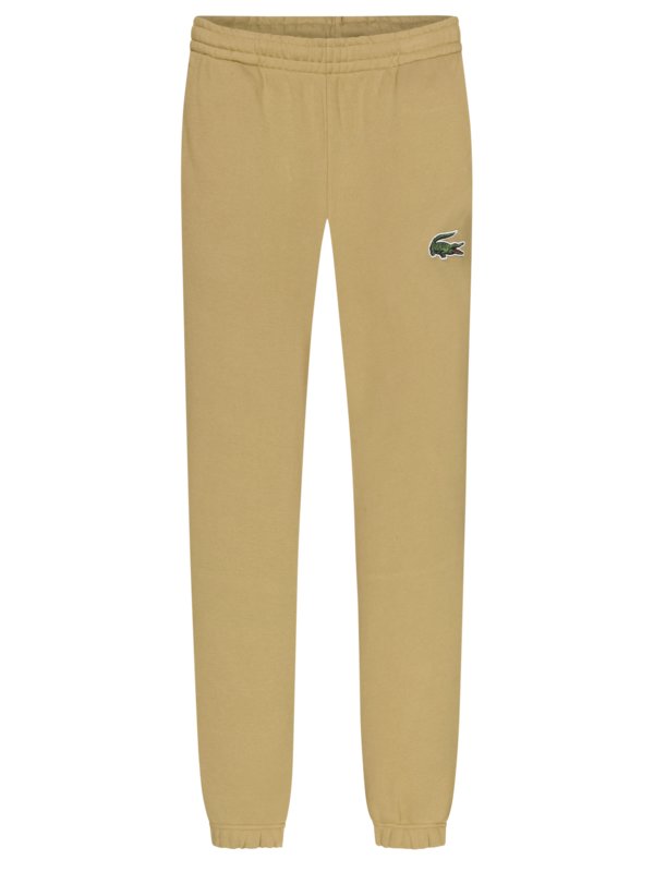 Lacoste, Joggingové kalhoty z bavlny s nášivkou krokodýla Hnědá