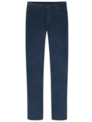 Five-pocket corduroy trousers with stretch content, Slim Straight Fit