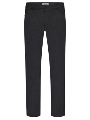 Five-pocket trousers Lyon with delicate pattern, Futureflex Titanium