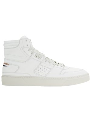 High-top sneakers in smooth leather