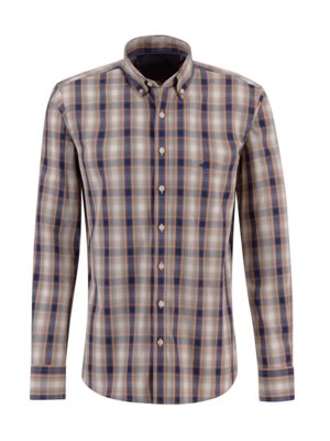Shirt with glen check pattern, super soft cotton 