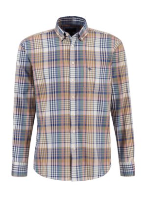 Shirt-with-glen-check-pattern