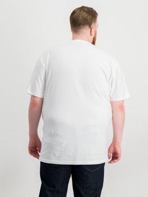 T-shirts with round neck, double pack