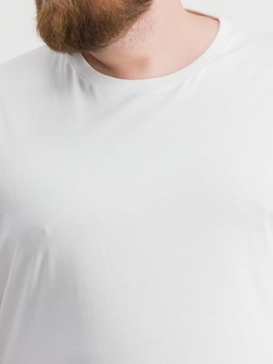 T-shirts with round neck, double pack