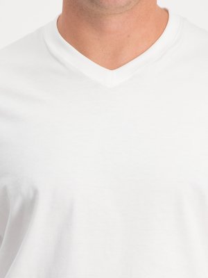T-Shirts-mit-V-Ausschnitt,-Doppelpack,-extralang