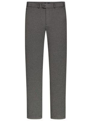 Chinos with stretch and elastic waistband 