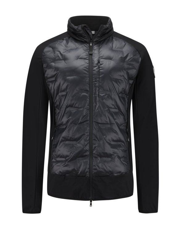 Levně Emporio Armani, Prošívaná bunda se strečovými prvky Černá