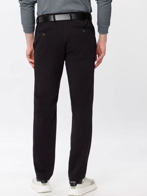 Smooth 4-way stretch chinos in jersey fabric