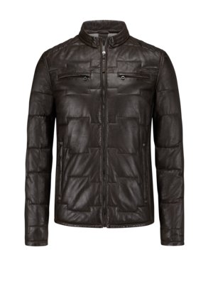 Quilted jacket in nappa leather