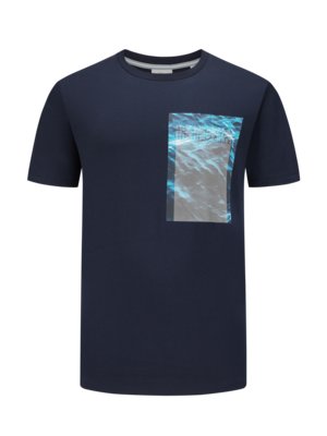 T-Shirt-mit-Frontprint,-Extralang