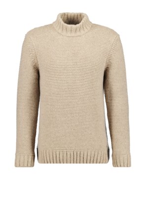 Pullover in Grobstrick mit Turtle Neck, Extralang