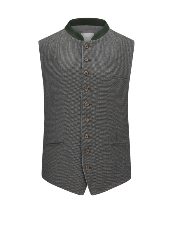 Lodenfrey, Krojová vesta ze směsi bavlny Grey 62