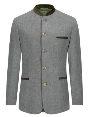 Jacket with horn buttons 