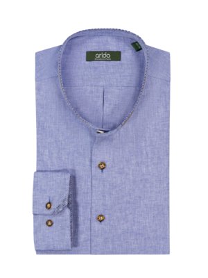 Traditional shirt with standing collar, Comfort Fit 