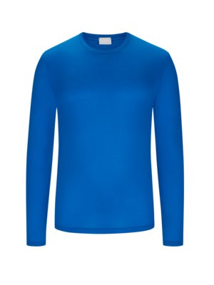 Long-sleeved top made of Lyocell with stretch 