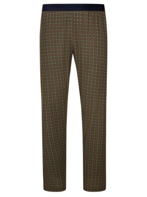Pyžamové kalhoty s retro vzorem 