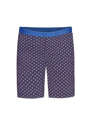 Pyjama shorts with all-over print and stretch fabric