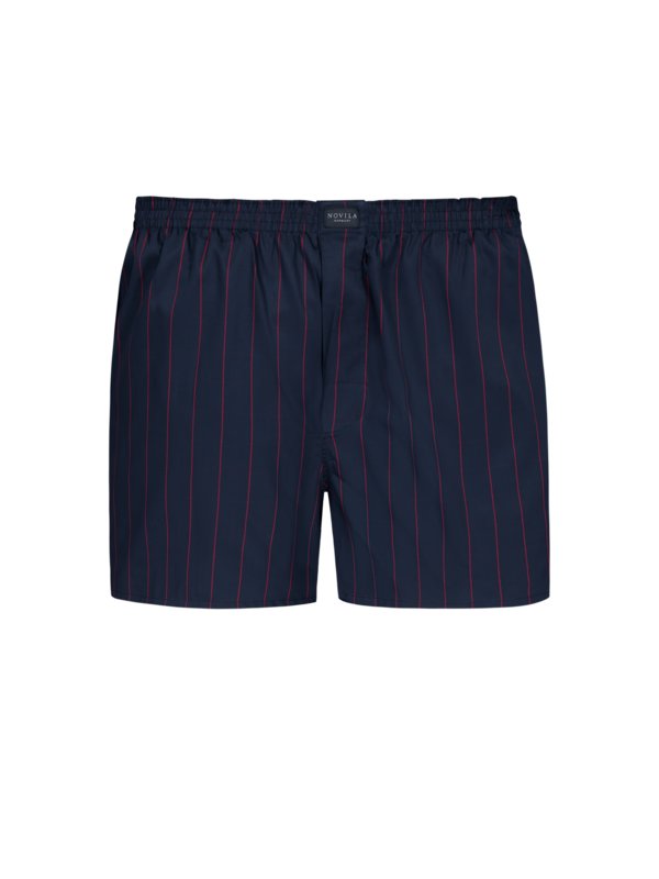 Novila, Pyžamové kalhoty v podobě boxerek z tkaniny Interlock, okenní káro Modrá 68