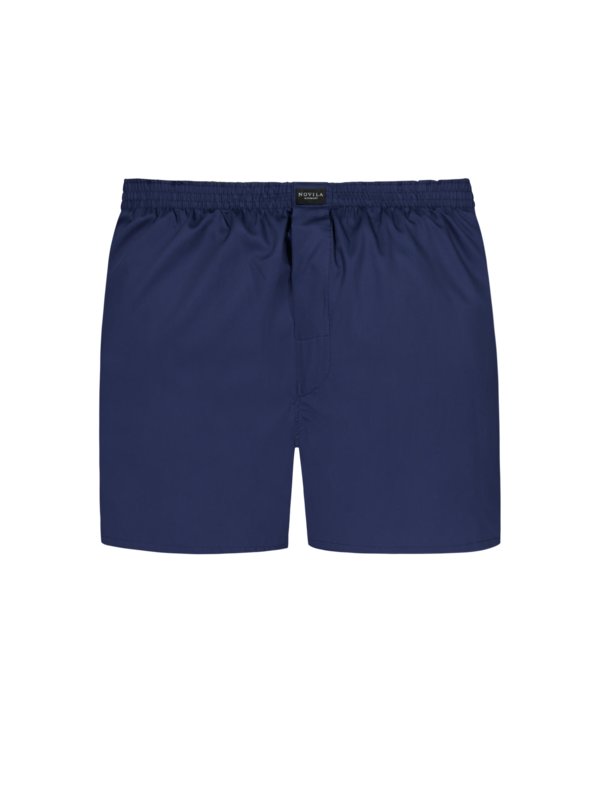 Levně Novila, Pyžamové kalhoty v podobě boxerek z tkaniny Interlock Modrá