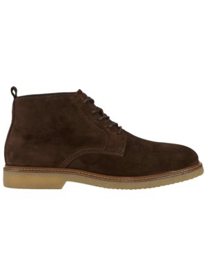Lace-up ankle boots in suede