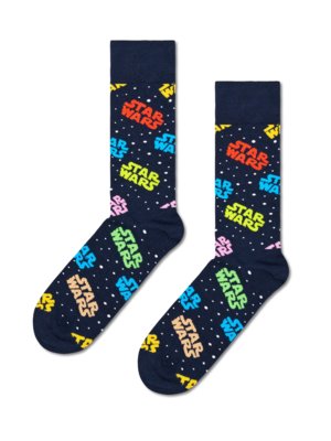 Socks with Star Wars lettering 