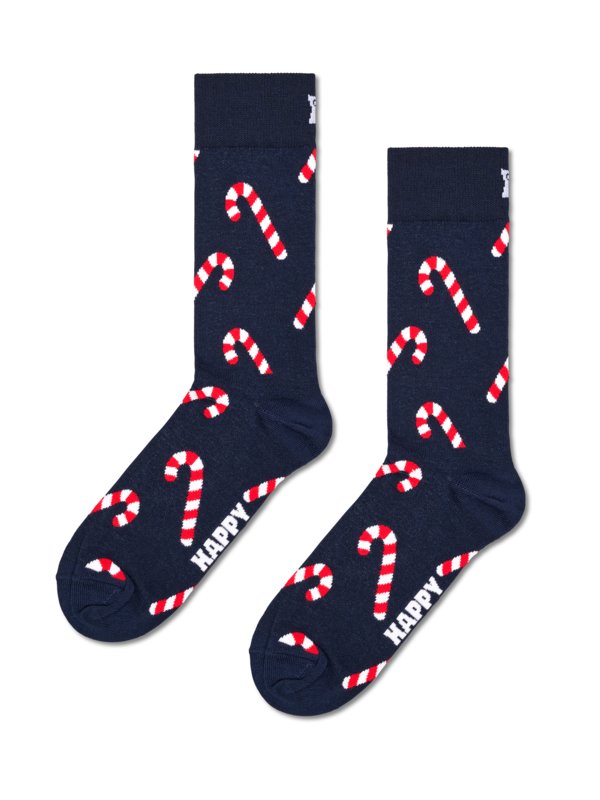 Happy Socks, Středně vysoké ponožky se vzorem cukrových hůlek NámořnickáModrá