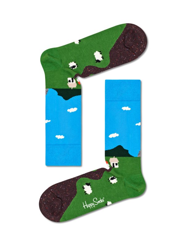 Levně Happy Socks, Ponožky s motivem ovečky SvětleModrá
