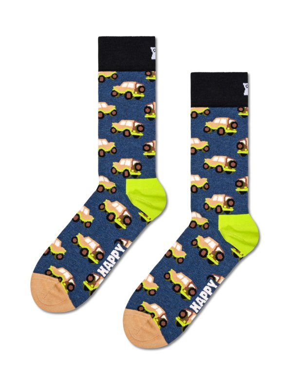 Levně Happy Socks, Ponožky s motivem auta NámořnickáModrá