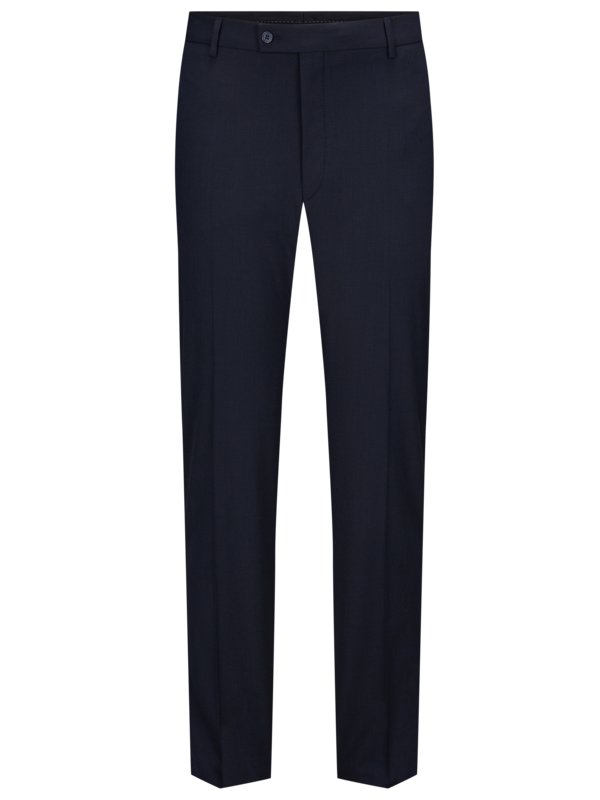 Levně Hechter Paris, Business kalhoty s podílem strečových vláken, H-Eco Modrá