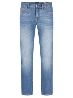Five-pocket jeans with subtle washed effect, H-XTENSION 