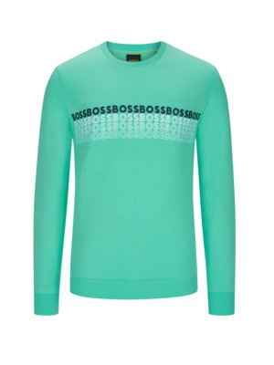 Sweatshirt-with-stretch-aspect-and-embroidered-logo-