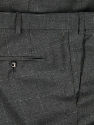 Suit with windowpane check pattern, Preference 